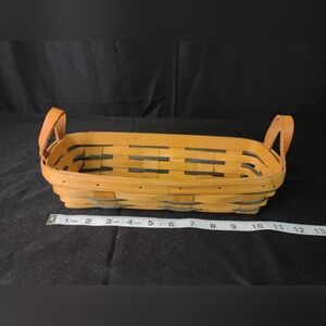 Y2K 2000 Longaberger Cracker Basket With Handles
